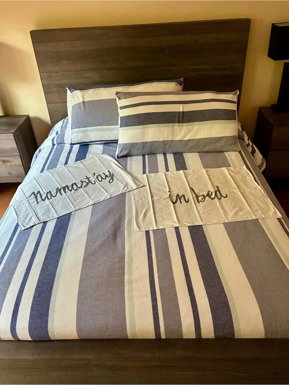 Namastay in bed pillowcases